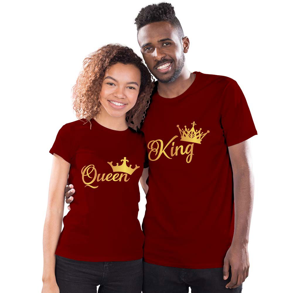 King and Queen Couple T-shirt - Right Marc