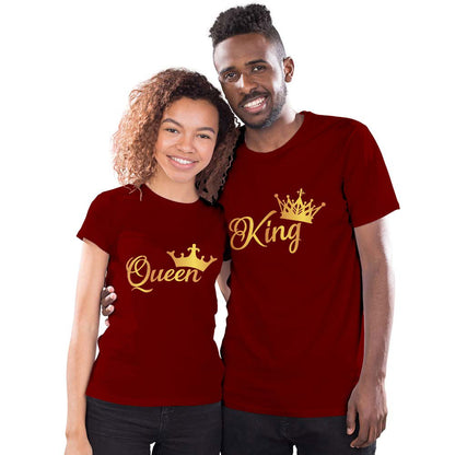 King and Queen Couple T-shirt - Right Marc