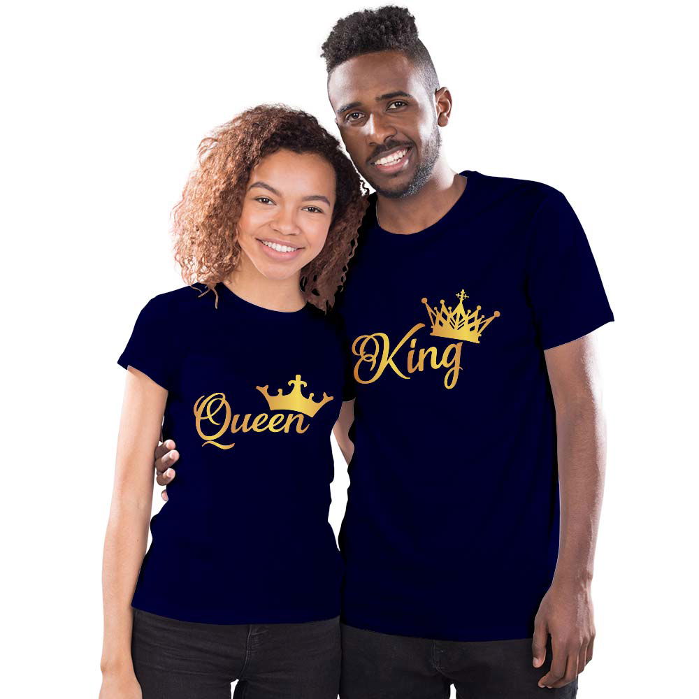 King and Queen Couple T-shirt - Right Marc