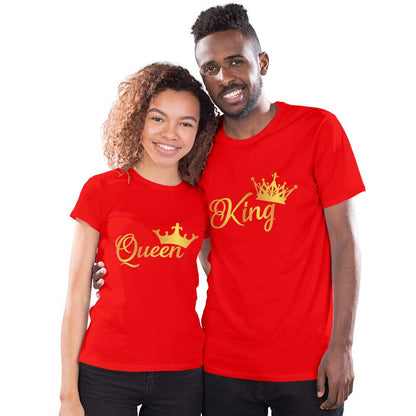 King and Queen Couple T-shirt - Right Marc