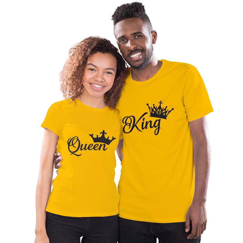 King and Queen Couple T-shirt - Right Marc
