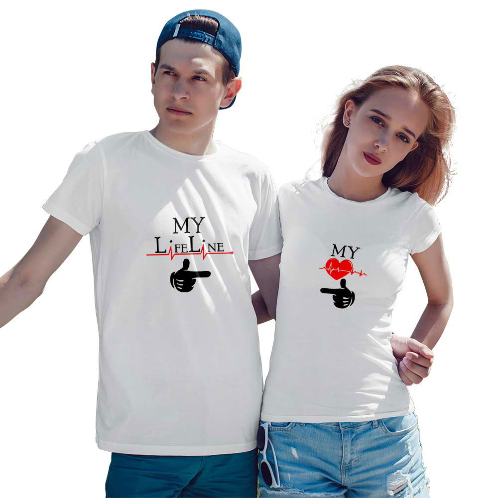 Lifeline Couple T-shirt - Right Marc