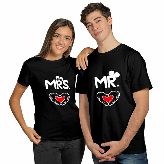 Mr and Mrs Couple T-shirt - Right Marc