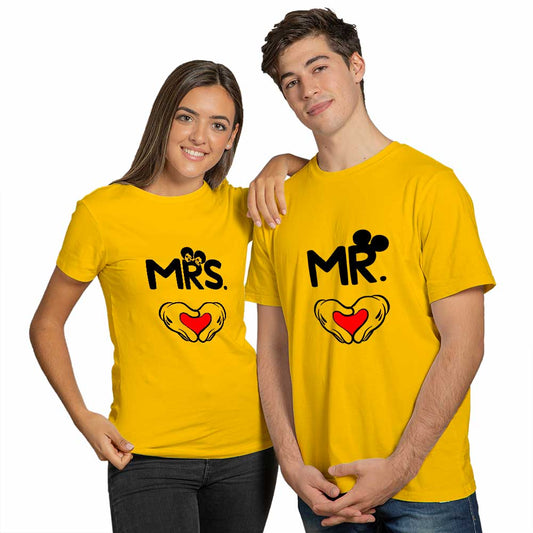 Mr and Mrs Couple T-shirt - Right Marc