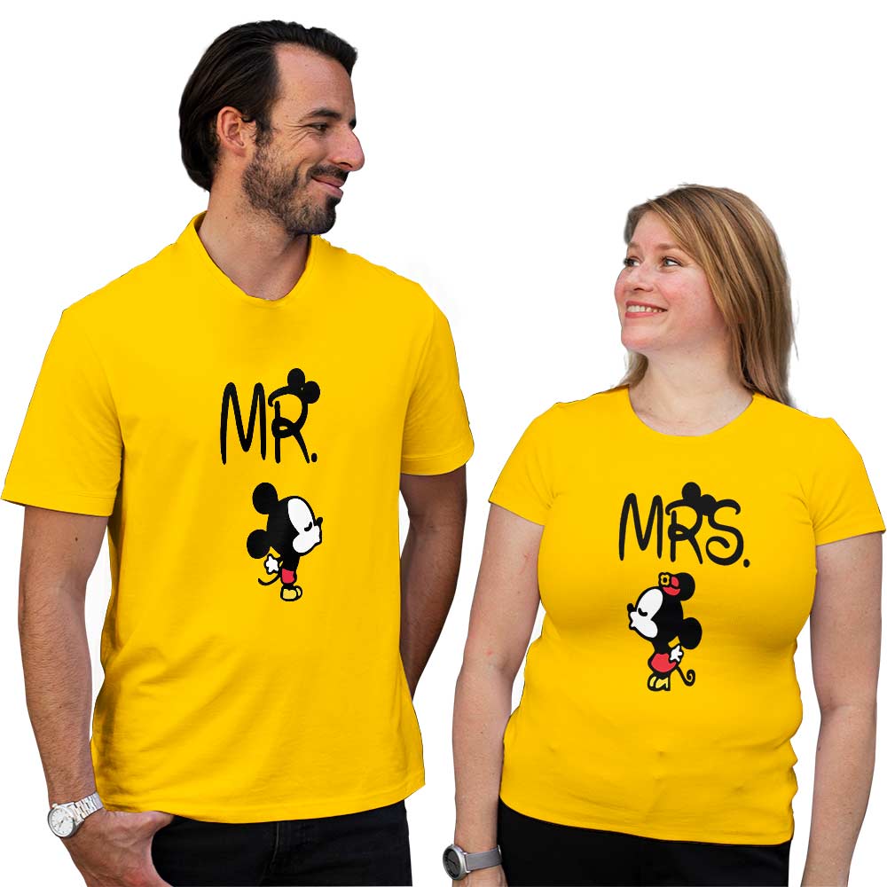 Mr and Mrs Micky Minnie Couple T-shirt - Right Marc