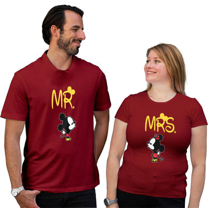 Mr and Mrs Micky Minnie Couple T-shirt - Right Marc