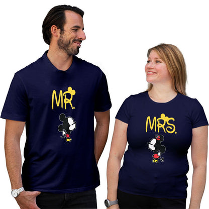 Mr and Mrs Micky Minnie Couple T-shirt - Right Marc