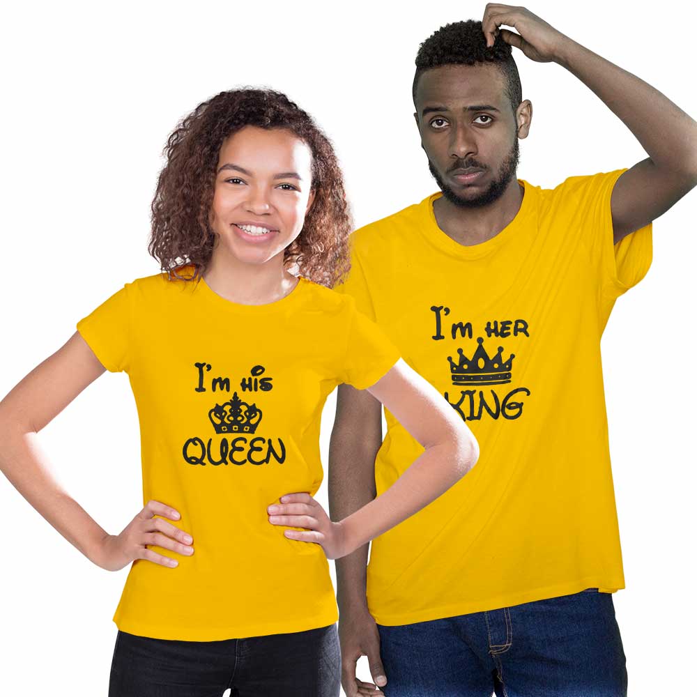 I Am Her King and I Am His Queen Couple T-shirt