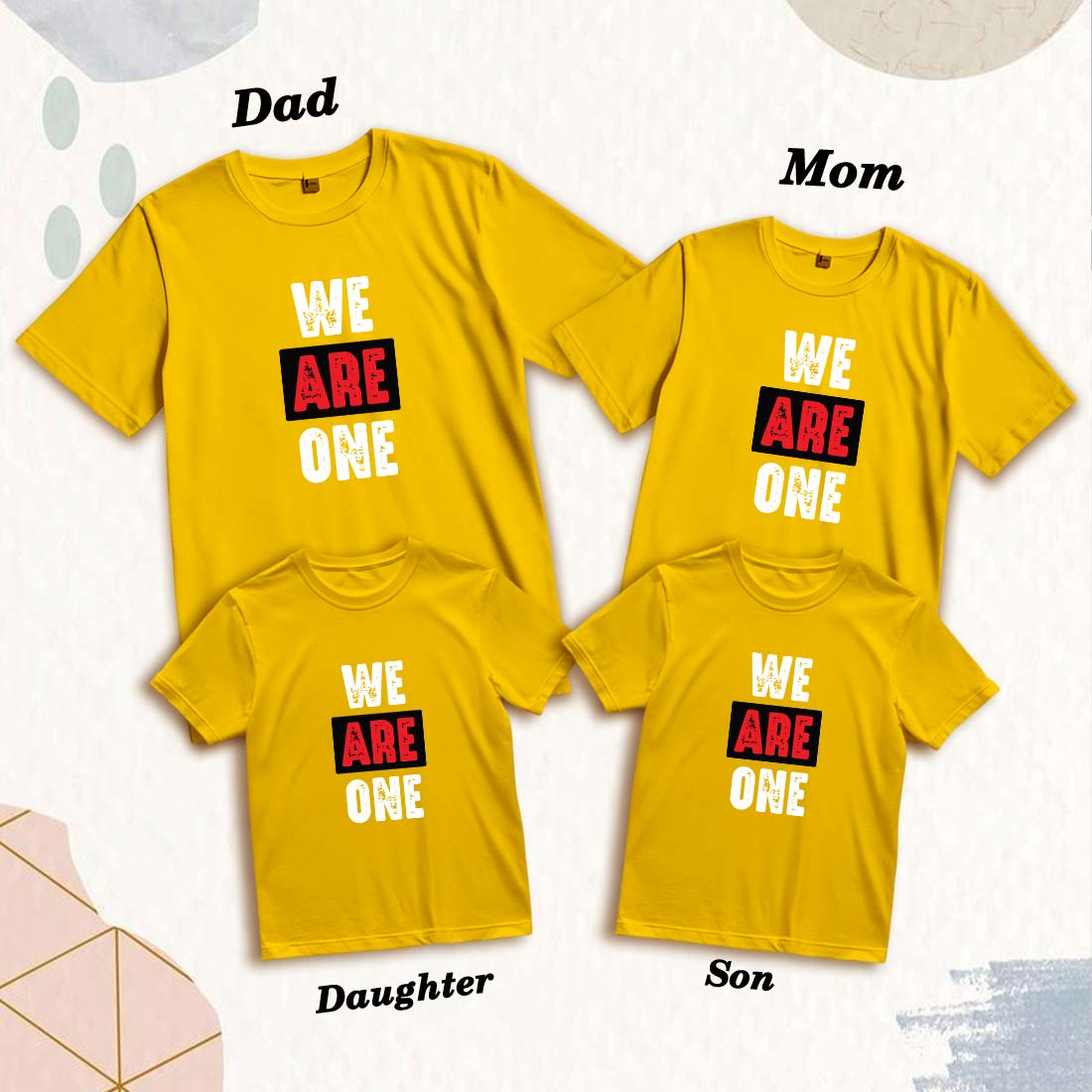 Matching Family Cotton T-Shirts - Soft, Stylish & Fun (D24)
