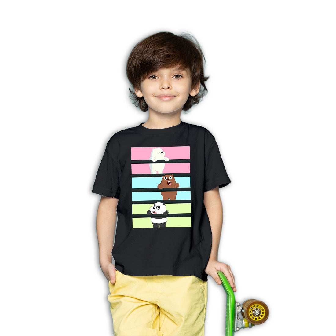 Panda & Bear Kids T-Shirt - Soft, Combed Cotton Comfort! (D54)