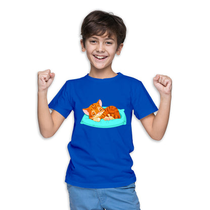 Adorable Kitty Kids T-Shirt - Super Combed Bio-Wash Cotton (D10)