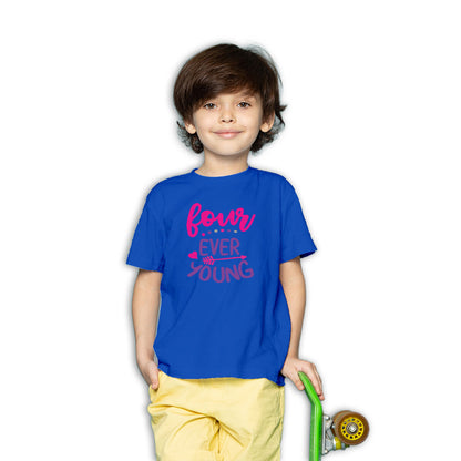 4th Birthday Kids T-Shirt - Soft Cotton, Fun & Comfy (D118)