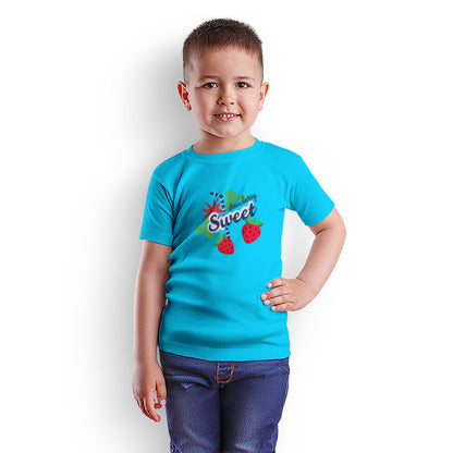 Sweet Strawberry Kids T-Shirt - Super Combed Bio-Wash Cotton (D113)