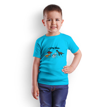 Little Dino Kids T-Shirt - Super Combed Bio-Wash Cotton for Everyday Fun (D122)