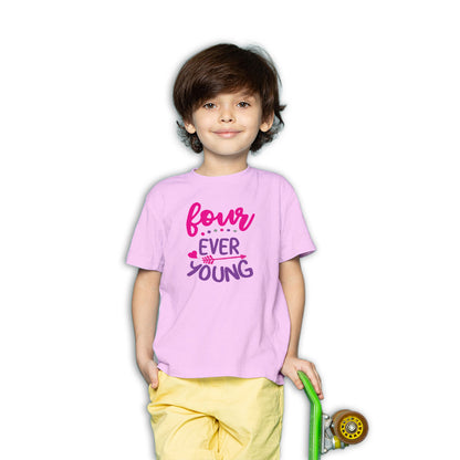 4th Birthday Kids T-Shirt - Soft Cotton, Fun & Comfy (D118)
