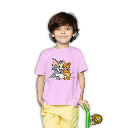 Tom and Jerry Kids T-Shirt - Super Combed Cotton for Playful Comfort (D18)