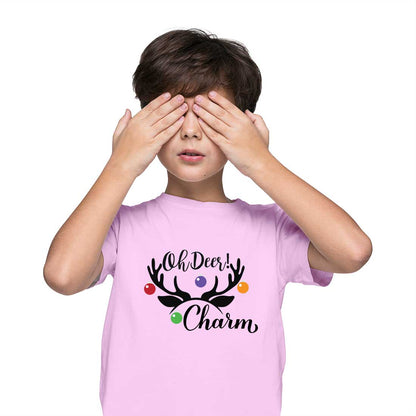 Charm Deer Kids T-Shirt - Soft, Stylish, and Playful! (D90)