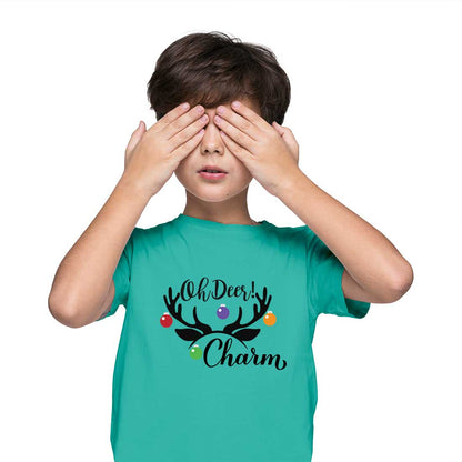 Charm Deer Kids T-Shirt - Soft, Stylish, and Playful! (D90)