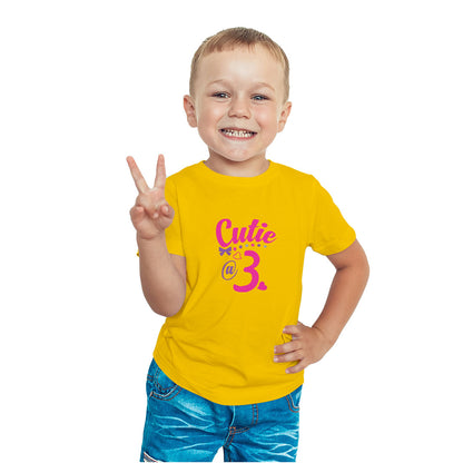 3rd Birthday Kids T-Shirt - Soft Cotton, Fun & Comfy (D117)