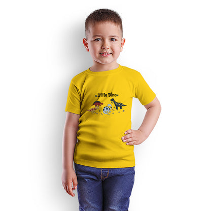 Little Dino Kids T-Shirt - Super Combed Bio-Wash Cotton for Everyday Fun (D122)