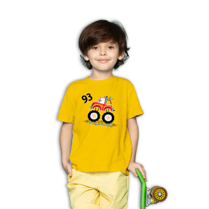 Big Foot Monster Truck Kids T-Shirt - Super Combed Bio-Wash Cotton (D145)