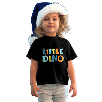 Little Dino Kids T-Shirt - Combed Cotton, Round Neck, Half Sleeve (D129)