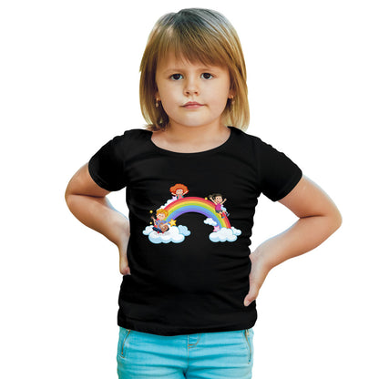 Personalized Rainbow Kids T-Shirt - Custom Name Print on Soft Cotton (D67)
