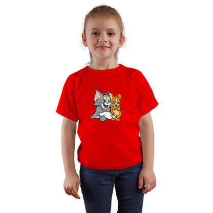 Tom and Jerry Kids T-Shirt - Super Combed Cotton for Playful Comfort (D18)