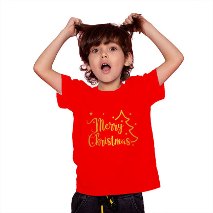 Merry Christmas Kids T-Shirt - Soft Cotton, Festive & Fun (D6)