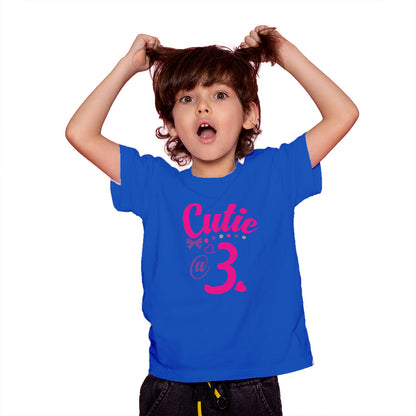 3rd Birthday Kids T-Shirt - Soft Cotton, Fun & Comfy (D117)