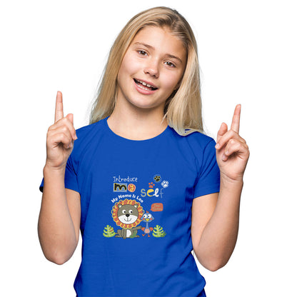 Little Lion Zoo Kids T-Shirt - Super Combed Bio-Wash Cotton for Playful Comfort (D121)