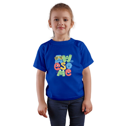Awesome Kids T-Shirt - Super Combed Bio-Wash Cotton for Everyday Comfort (D137)