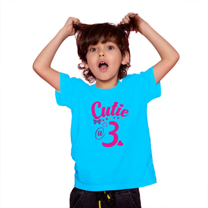 3rd Birthday Kids T-Shirt - Soft Cotton, Fun & Comfy (D117)