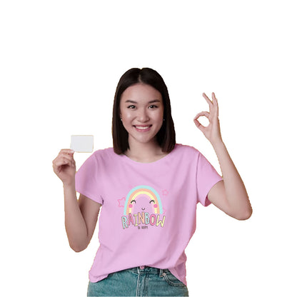 Rainbow Be Happy Kids T-Shirt - Comfy, Colorful & Fun! (D104)