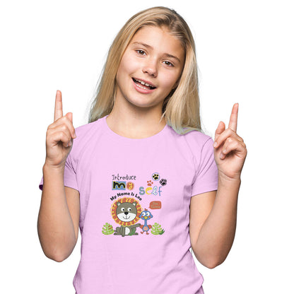 Little Lion Zoo Kids T-Shirt - Super Combed Bio-Wash Cotton for Playful Comfort (D121)