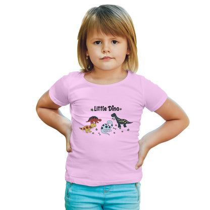 Little Dino Kids T-Shirt - Super Combed Bio-Wash Cotton for Everyday Fun (D122)