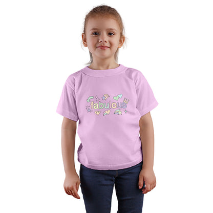 Fun & Fabulous Kids' Printed T-Shirt - Super Combed Bio-Wash Cotton! (D92)