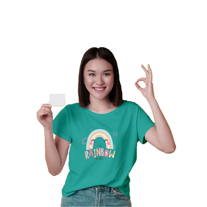Rainbow Be Happy Kids T-Shirt - Comfy, Colorful & Fun! (D104)