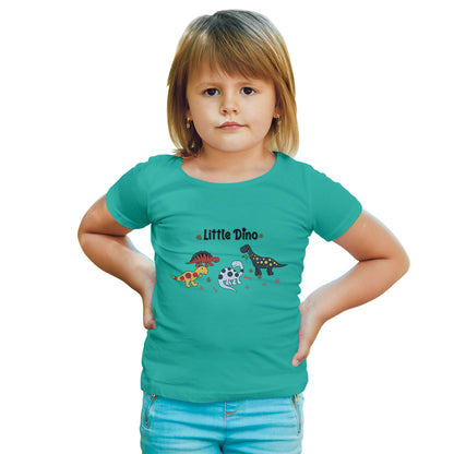 Little Dino Kids T-Shirt - Super Combed Bio-Wash Cotton for Everyday Fun (D122)