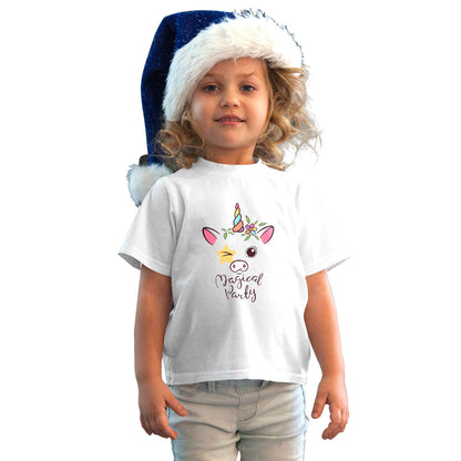 Magical Party Print Kids' Cotton T-Shirt - Comfy, Fun & Stylish! (D102)
