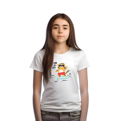 Hello Tiger Kids T-Shirt - Super Combed Cotton for a Wild Summer! (D165)