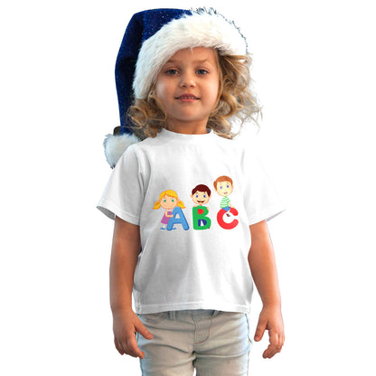 ABC Kids T-Shirt - Playful Learning in Soft Bio-Wash Cotton (D71)