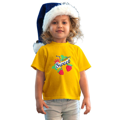 Sweet Strawberry Kids T-Shirt - Super Combed Bio-Wash Cotton (D113)