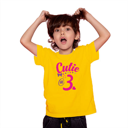 3rd Birthday Kids T-Shirt - Soft Cotton, Fun & Comfy (D117)