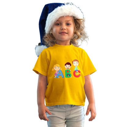 ABC Kids T-Shirt - Playful Learning in Soft Bio-Wash Cotton (D71)