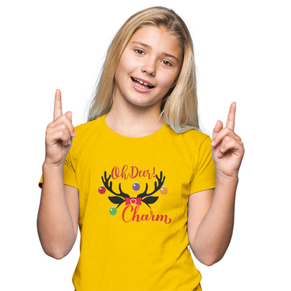 Charm Deer Kids T-Shirt - Soft, Stylish, and Playful! (D90)