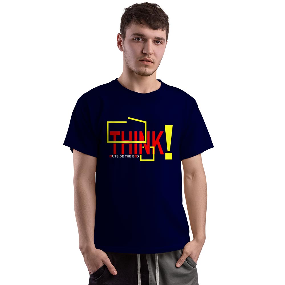 Think Outside The Box Printed Unisex Graphics T-shirt for Men and Women - Right Marc