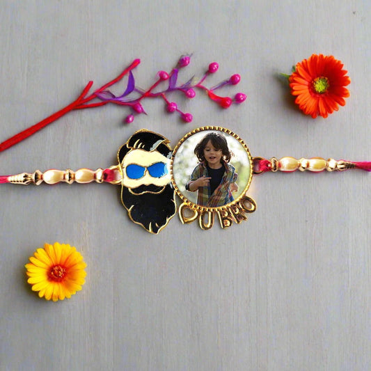Trendy Personalised Beardo Bro Rakhi - Right Marc