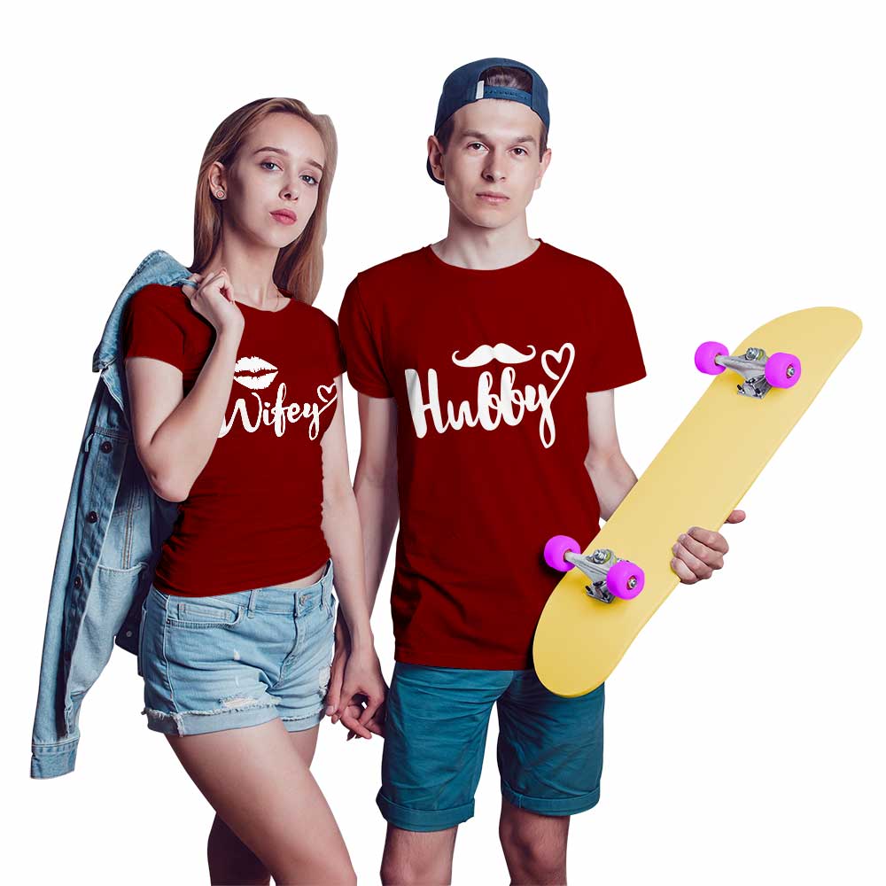 Wifey and Hubby Couple T-shirt - Right Marc