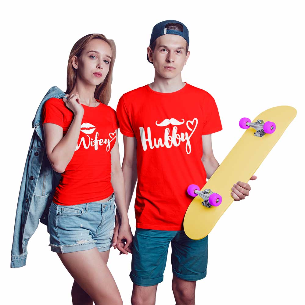 Wifey and Hubby Couple T-shirt - Right Marc